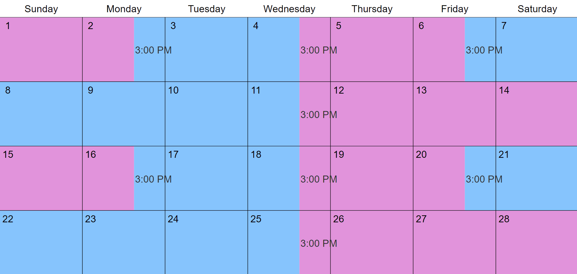 2-2-5-custody-schedule-template