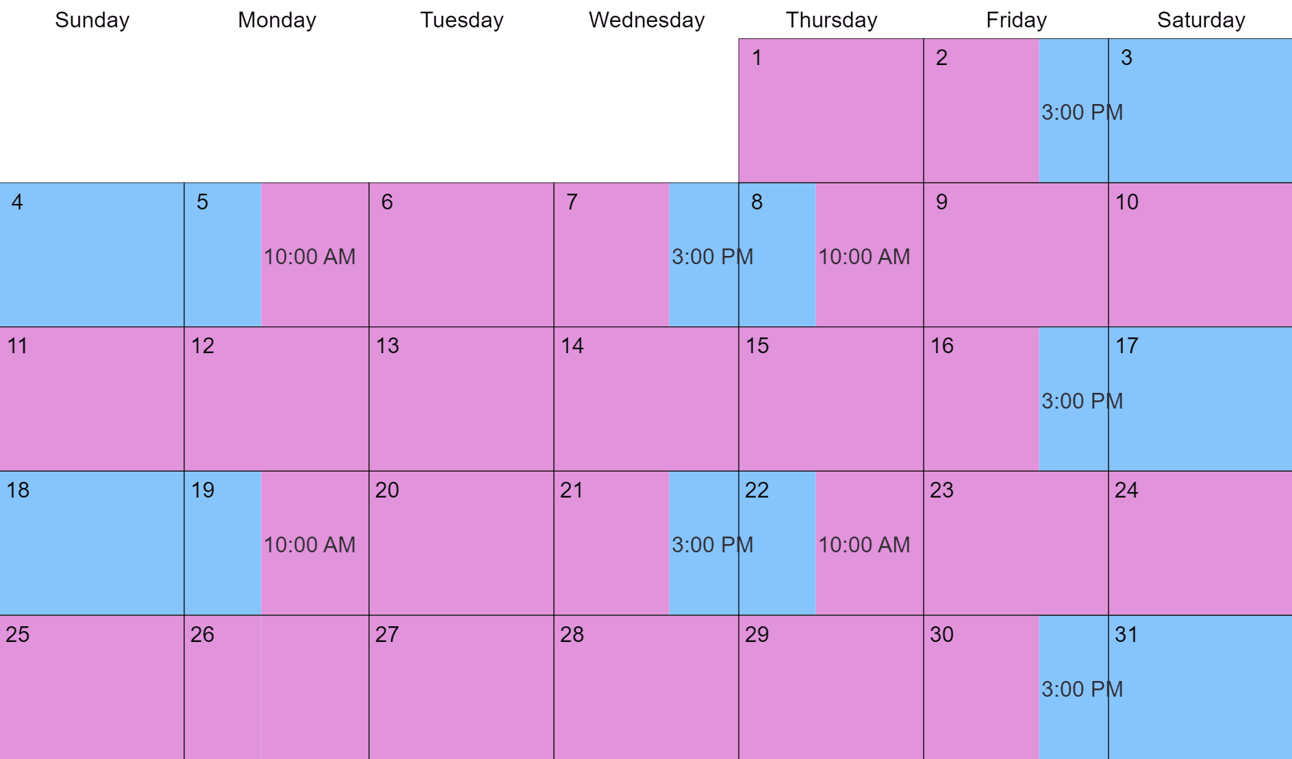 2022 Standard Possession Calendar April 2022 Calendar