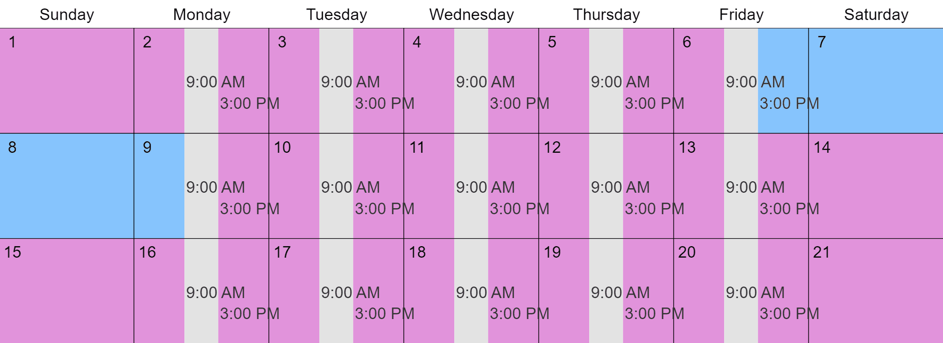 Every 3rd Weekend Visitation Schedule Examples Pros Cons