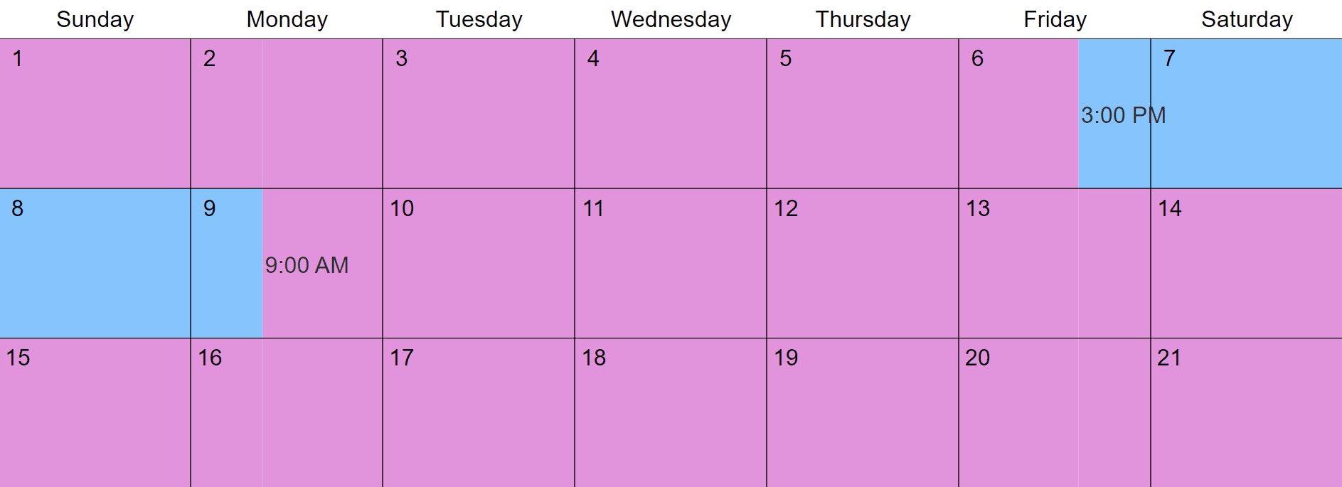 Calendar Months Percent Effort CALNDA