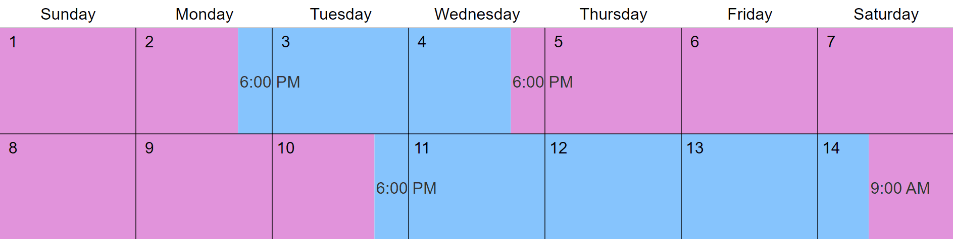 60 40 Custody Schedules And What They Really Look Like Bank2home custody-schedule-template-free-nisma-info