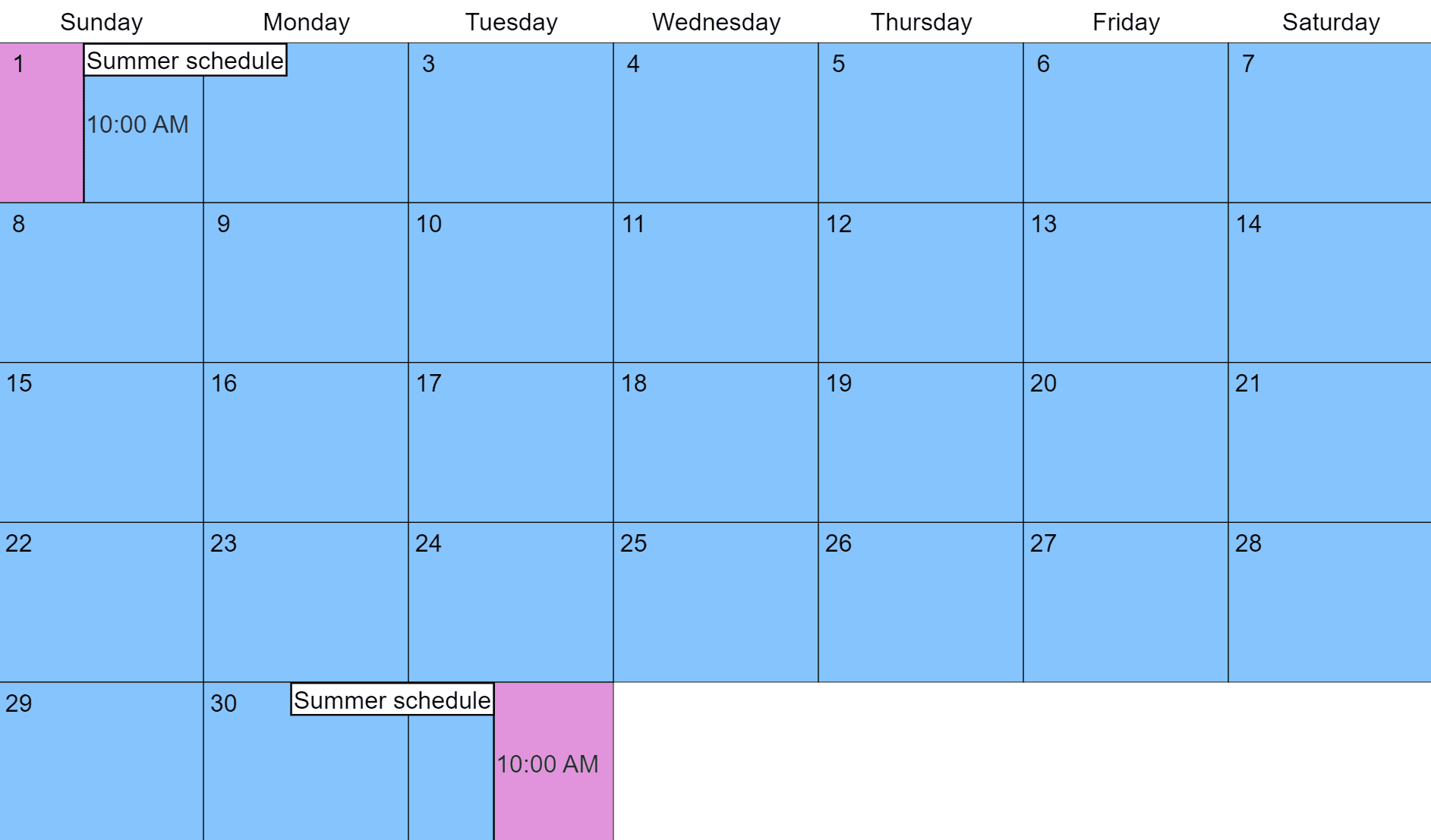 Summer Break Custody Visitation Schedule Examples Make Yours