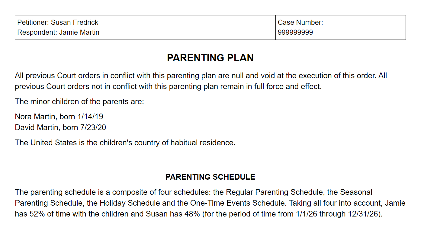 travel letter for minor child template